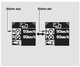 Einen der Einstellmodi (1 oder 2) wählen, dann den Wähl-/Rückstellknopf