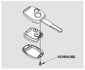 Batterie der Fernbedienung auswechseln