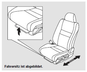 Vordersitzeinstellungen