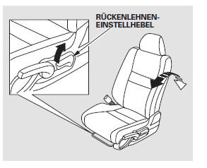 Vordersitzeinstellungen