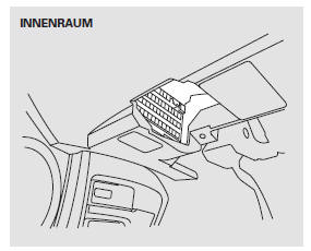 Die Sicherungen des Fahrzeugs befinden sich in zwei Sicherungskästen.